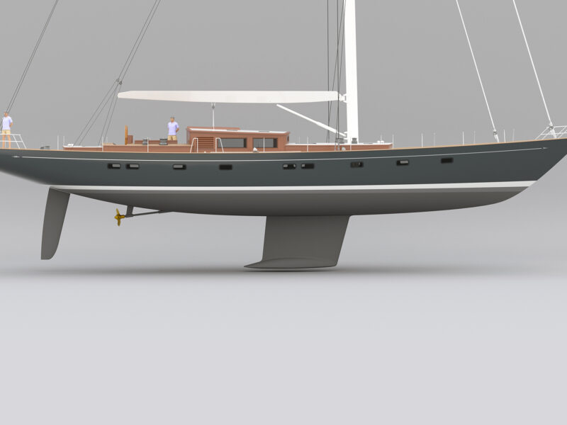 Build Underway: New 95-foot Contemporary Classic Yacht by Langan Design Partners